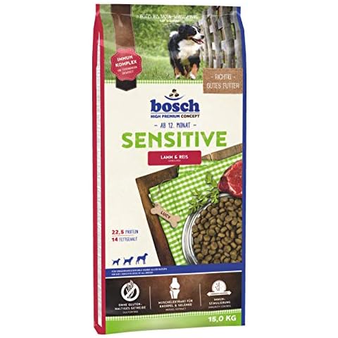 bosch HPC Sensitive Lamm & Reis | Hundetrockenfutter für ernährungssensible Hunde aller Rassen | 1 x 15 kg Cover
