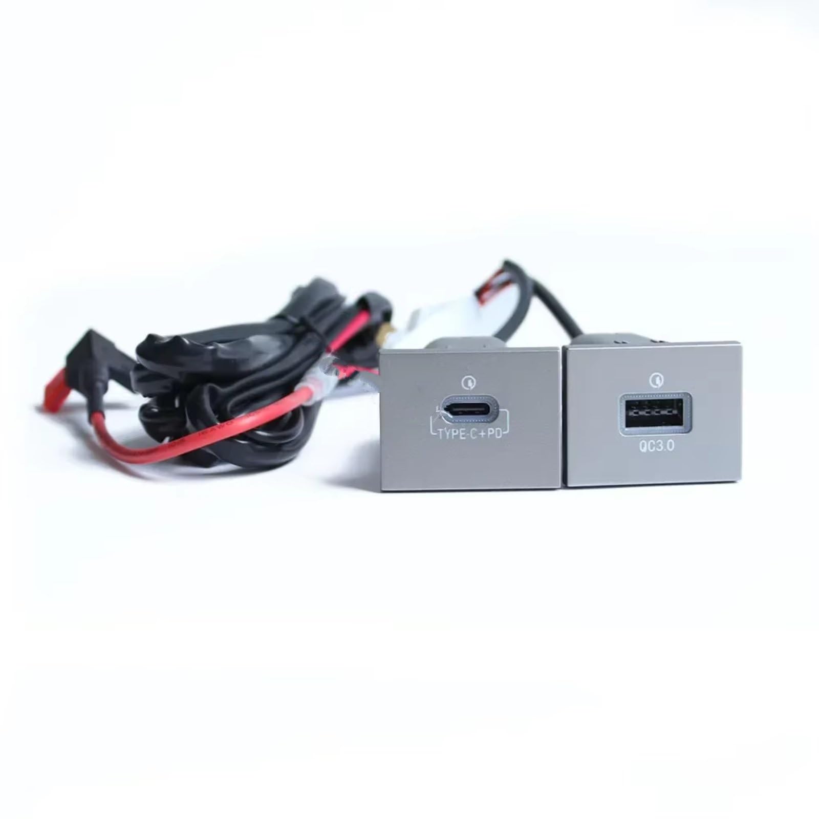 Console Centrale Porta USB Compatibile Con Ford Per Focus 2 Per Mk2 2009 2010 2011 12V 24V Auto Caricabatterie PD Ricarica Rapida QC3.0 Presa USB