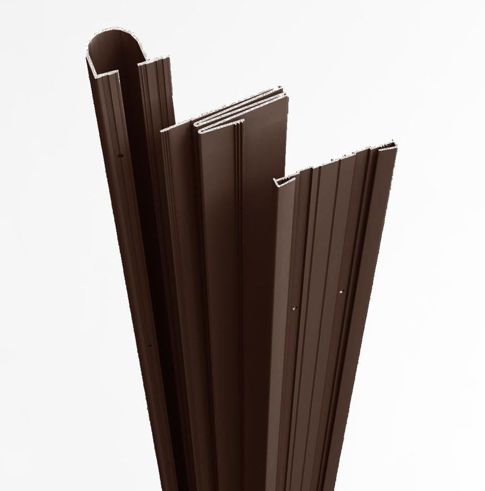 Complete Door Safety Shield Set | Finger Pinch Protector Guards for Door Hinges (84", Brown)