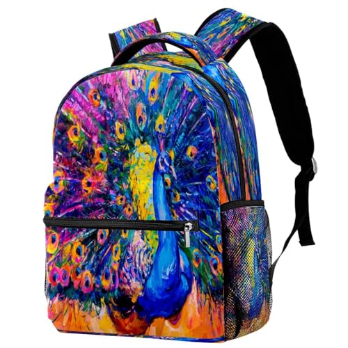 Sac de voyage décontracté paon multicolore pour escapades et sorties