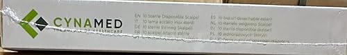 Vista 32 de Cynamed - Bisturí desechable con asas graduadas, cuchillas de acero inoxidable quirúrgico, estéril, bolsas fáciles de quitar (caja de 10), ideal