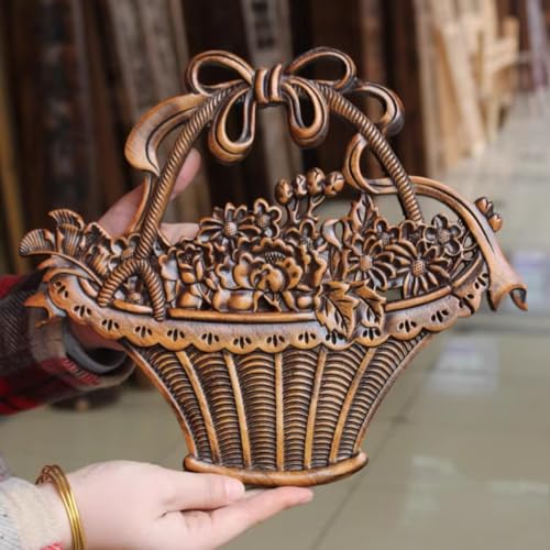 Sculpture sur bois FENNYYAR 30 cm : décoration murale artisanale pour un intérieur élégant