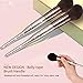 BESTOPE 18 Pcs Makeup Brushes Belly-type Handle Series Professional Premium Synthetic Contour Blush Foundation Concealers Highlighter Eye Shadows Cosmetic Brushes