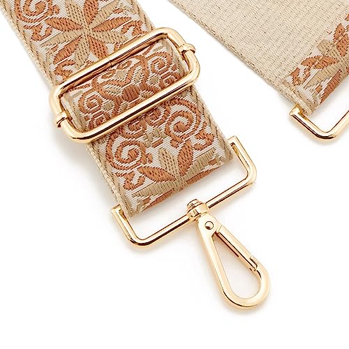 Image of Wide Shoulder Strap Adjustable Replacement Belt Guitar Style Crossbody Bag Handbag Strap Multicolor Canvas Straps(Wide:2in)(Color82)