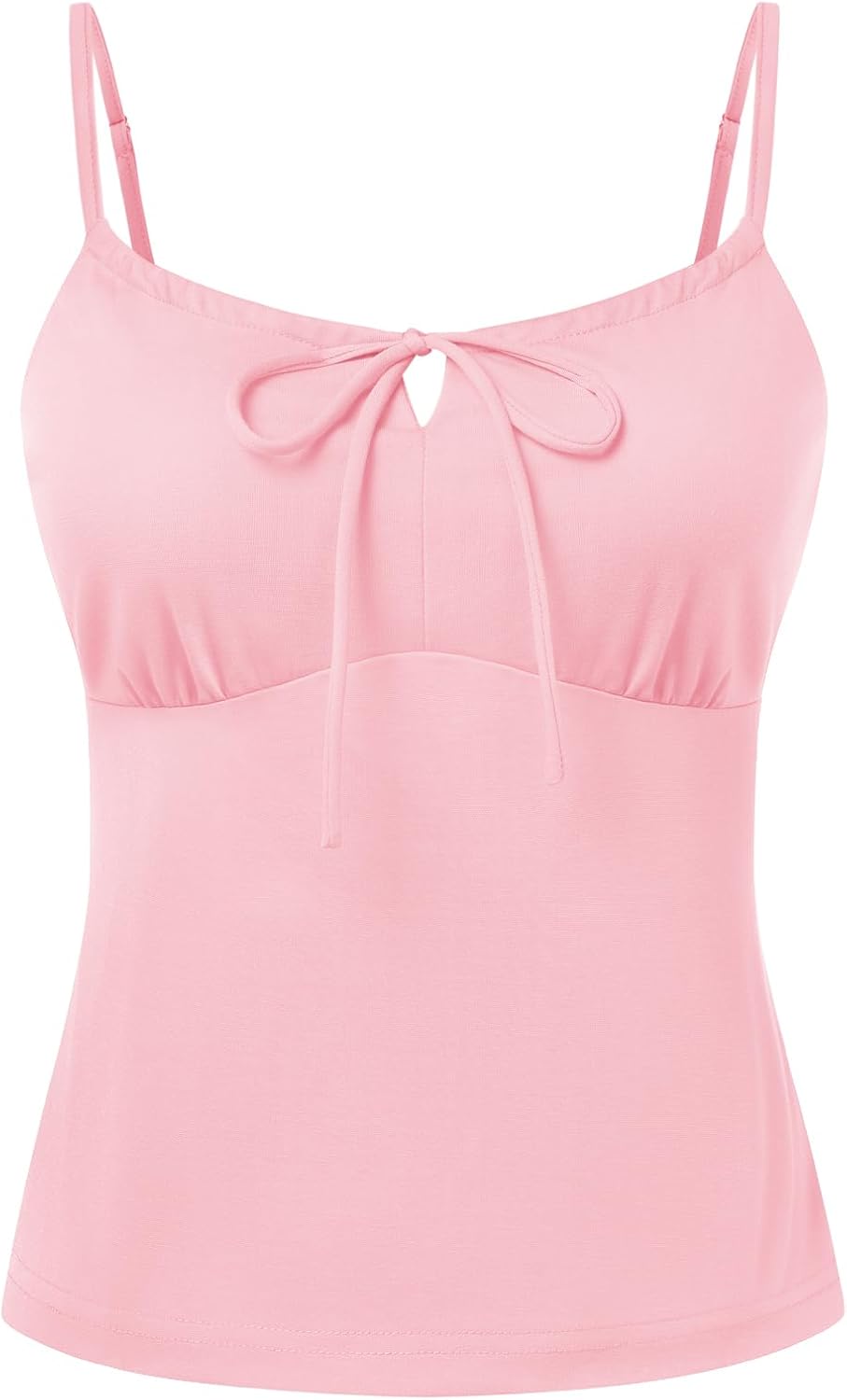 Belle Poque Women's Tie Front Spaghetti Strap Top Sexy Cutout Crop Tank Top Y2k Slim Fit Going Out Camisole Tops