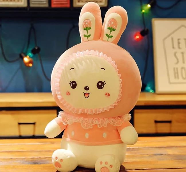 Image of Huggable Soft Toy Teddy Bear Adorable Plush Toys for Kids & Babies Cuddly Animal Stuffed Toy Safe & Huggable Gifts for Toddlers, Boys & Girls (Folwer Rabbit 35cm)