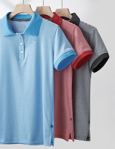 Liberty Pro 3 Pack Women'S Athletic Dry Fit Polo Shirts thumb #1