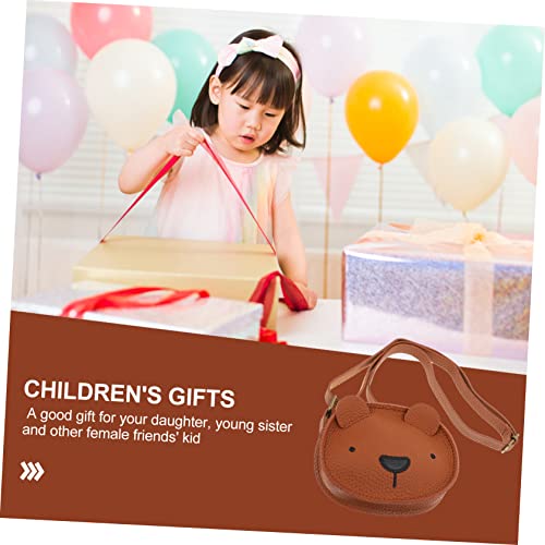 NOLITOY Cute Bear Crossbody Bag for Boy Girl Animal Shaped Single-shoulder Purse Lightweight and Durable Design for Daily Use Shopping and Travel2