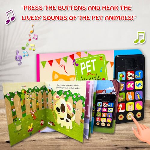 Image of Sound Book | Interactive Musical Board Book for Toddlers | Fun and Educational Noisy Book for Toddlers (Pet Animal)