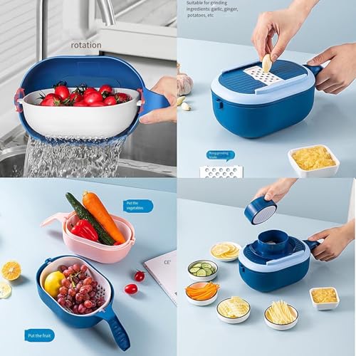 Cortador multiusos para verduras con contenedor miniatura 3