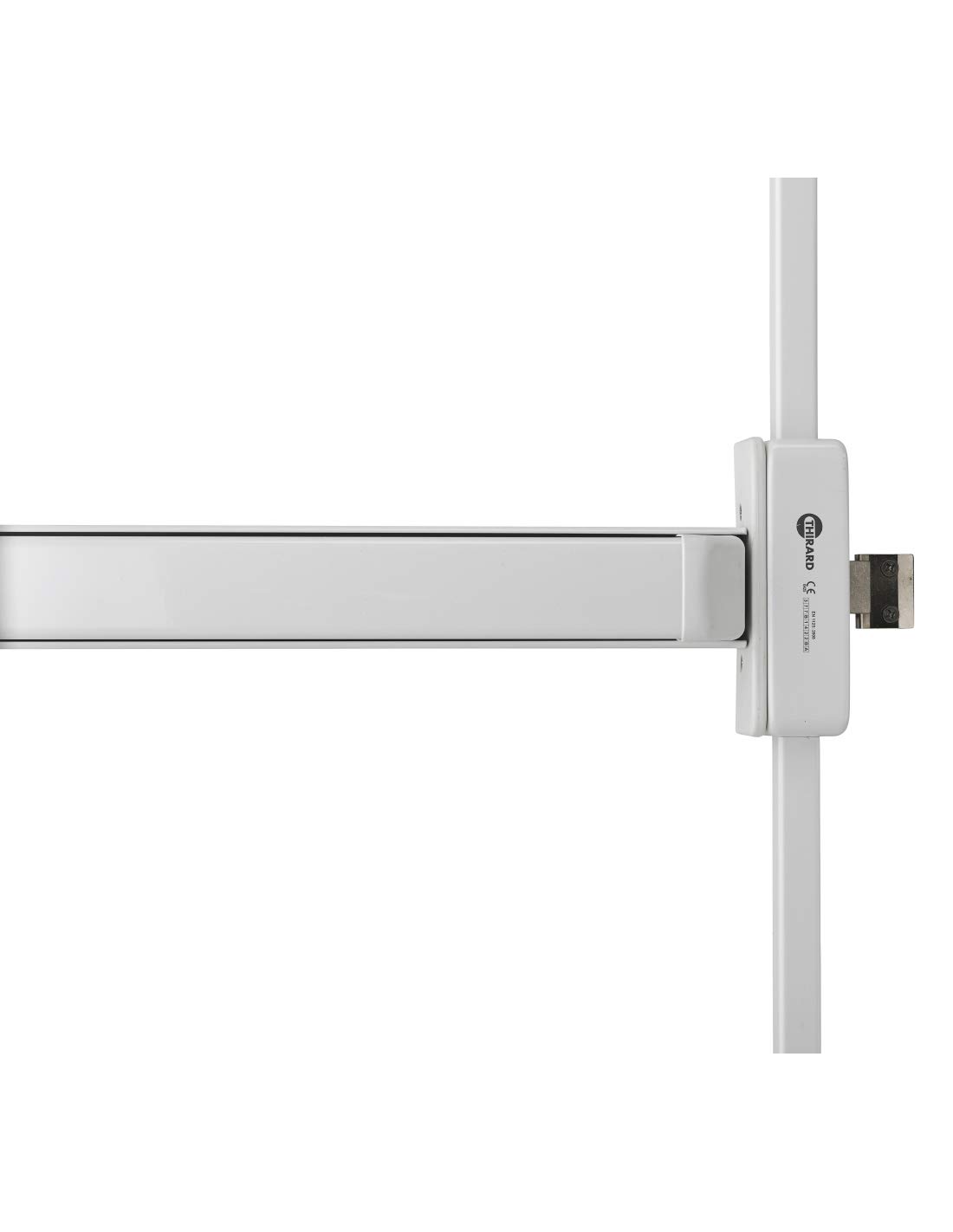 THIRARD Serrure Anti-Panique S-Push Porte d'Entrée Réversible Blanc CE NF EN1125 Pêne Acier Zingué Boîtier Acier Laqué