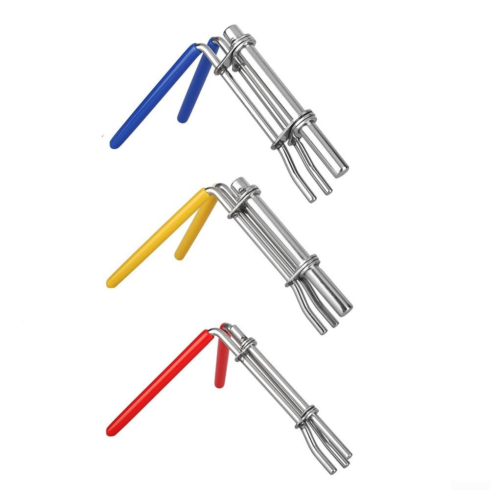 Kit di strumenti per l'installazione di guarnizioni per cilindro idraulico, set di 3 driver a U in acciaio inossidabile con maniglie in gomma per skid caricatore marino automobilistico
