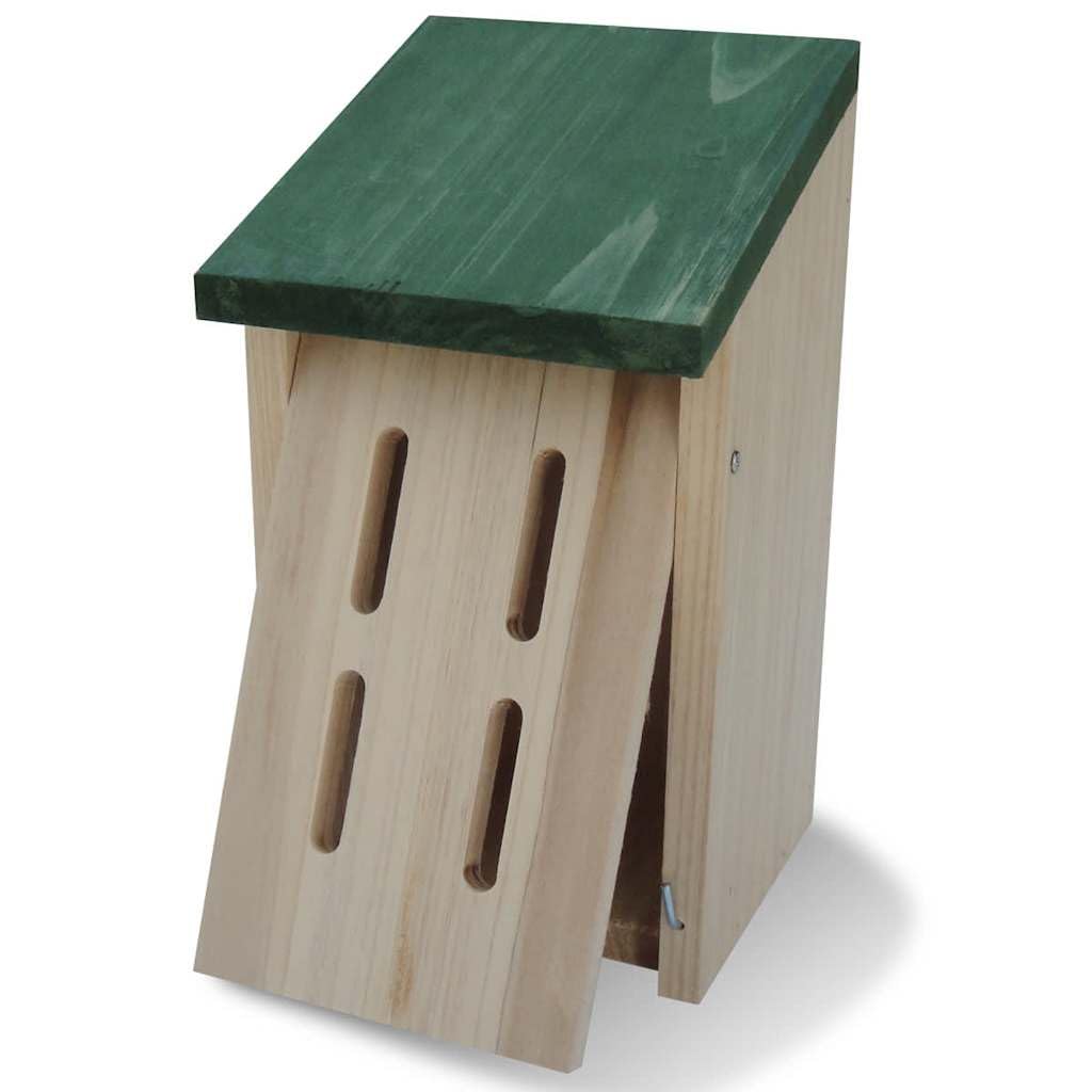 Schmetterlingshaus 14 x 15 x 22 cm, 4er-Set aus stabilem Holz, Nistkasten für Garten, Nisthilfe für Schmetterlinge, Insektenhotel Set