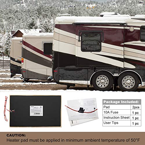 Facon CW-T1218 12 Inch X 18 Inch Rv Tank Heater Pad With Automatic Thermostat Control, Use With Up To 50 Gallons Fresh Water/Grey Water/Black Water Tank, 12Volts Dc thumb #6