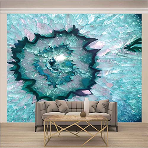 Papier peint canevas paysage de glacier vert fresque murale HD