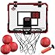 Basketballkorb Indoor für Kinder,Mini Basketballkorb Kinder,mit 4 Ball und 2 Netze u Anzeigetafel,über die Tür Basketballkorbs,Basketball-Spielzeug für 3 4 5 6 7 8 9 10 11 12 Jahre Alte Jungen Mädchen