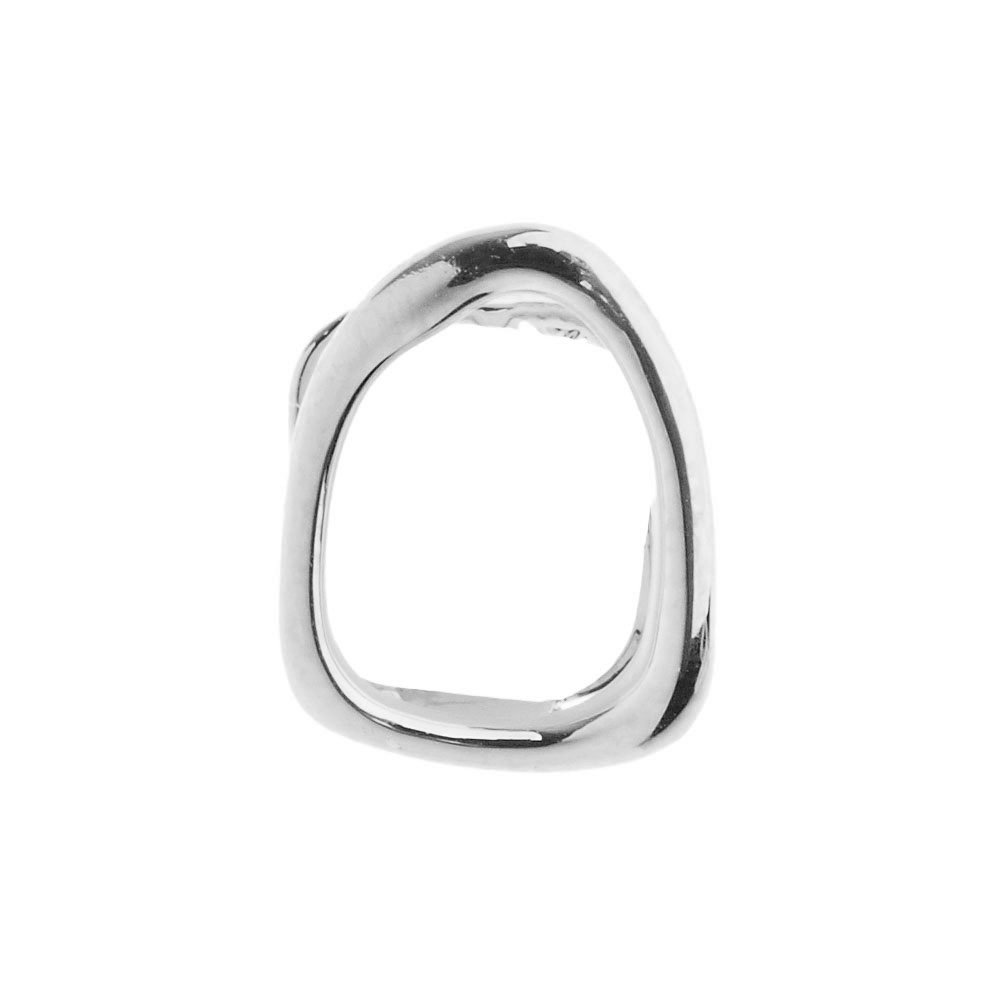.iced-out. Single Tooth Hollow Grill - One Size fits All Tooth - Silver