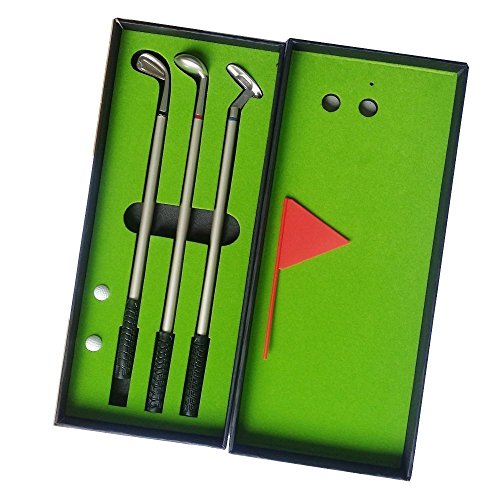 Seadream Golf Gift Set,Desktop Golf Pen Set Desktop Golf Ball Pen Gift Set