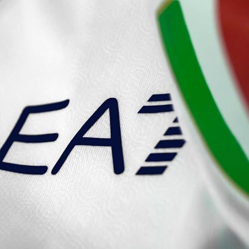 SSC NAPOLI Camiseta de competición, EA7, Escudo Tricolor, Tejido técnico Dry Touch, 2023/2024