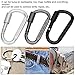 D Shaped Buckle Carabiner, Quick Hanging Lock Outdoor Equipment Tool Aluminum Alloy Carabiner for Attaching to Backpacks Key Rings and Water Bottles