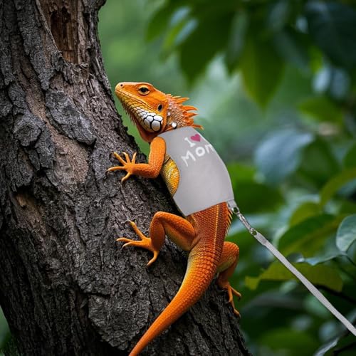 Image of Bearded Dragon Leash and Harness Set, Bearded Dragon Clothes for Lizards Harness Bearded Dragon Accessories for Tank, Cool Stuff for Bearded Dragons Kit Leopard Gecko Leash Bearded Dragon Costume