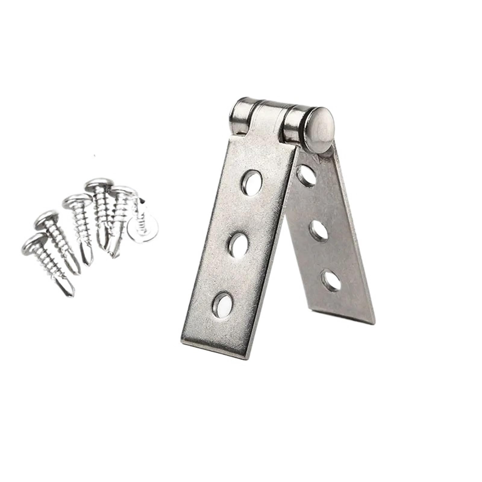 Kdhcvkz 6 Holes Rivet 1Pcs Stainless Steel Hinge Fold Window Hinge(6 Holes Rivet)