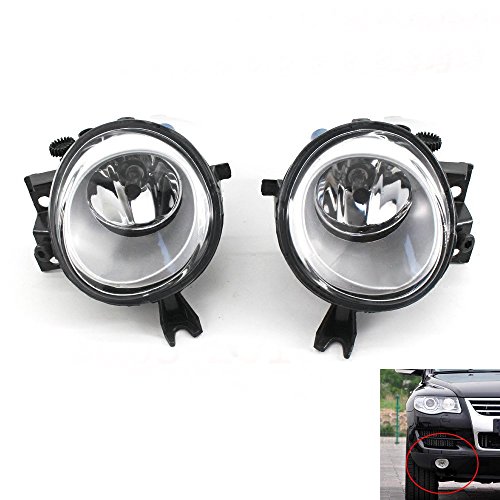 Car Fog Lights Replacement For VW for Touareg 2003~2007 Auto Fog Lamp Front Bumper Grille Driving Lamps