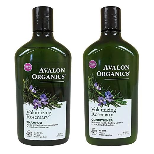 Avalon Organics Rosemary Volumizing Shampoo & Conditioner, 11 oz each