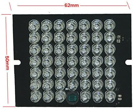 Miniatura 8 de Acxico 1 unids DC 12V 1A invisible CCTV 48-LED visión nocturna 940nm IR infrarrojos iluminador luz + cable 23.6 in