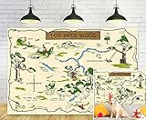 Basifoto Winnie The Pooh Baby Shower Backdrops , 100 Aker Wood Photo Backgrounds for Party...