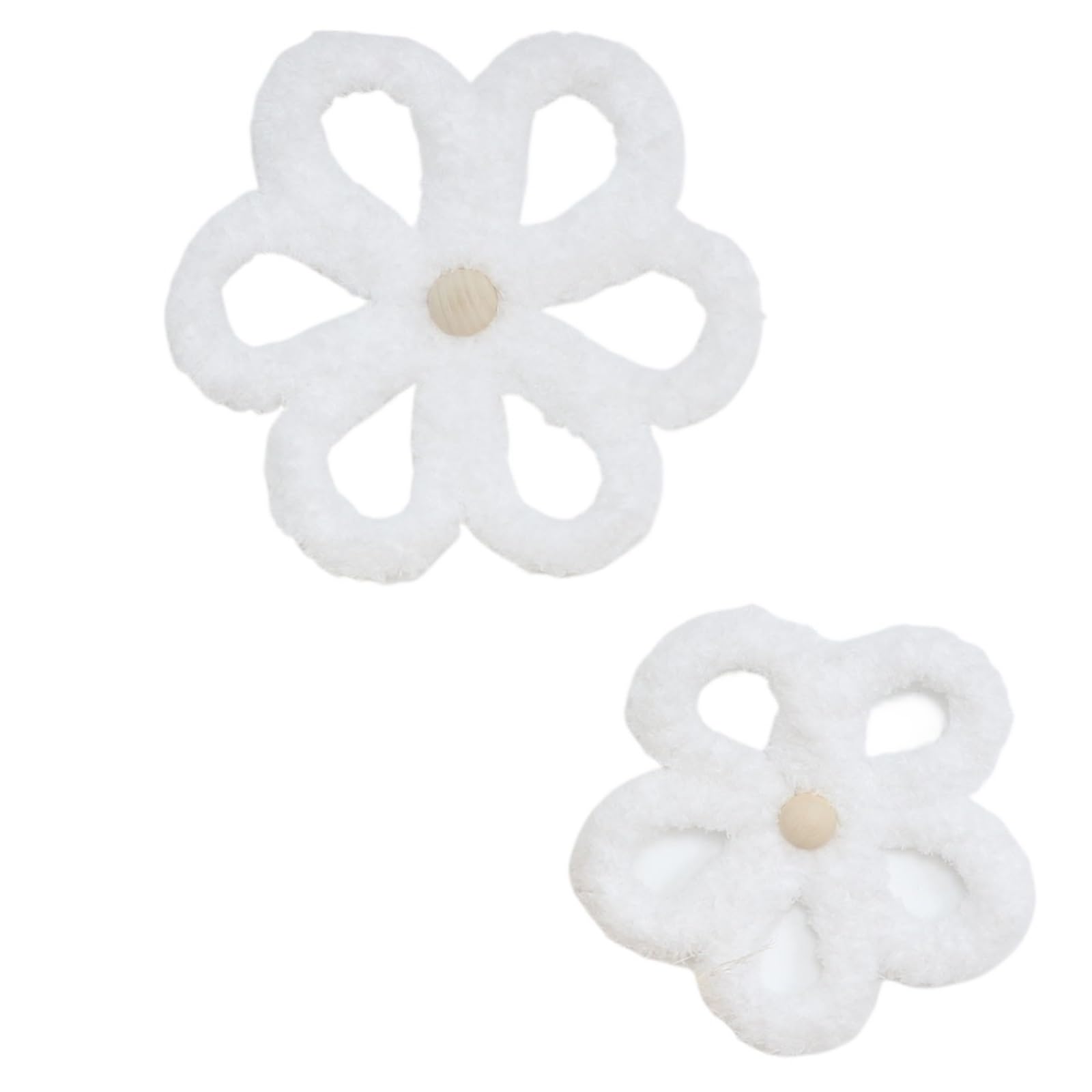 Himscev White Handmade Nordic Bohemian Woven Daisy Flower Wall Ornaments - Different Home Decor & Photo Props(White)