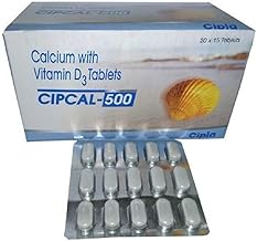 Cipcal-500, Calcium with Vitamin D3 Tablets, 60 Tablets