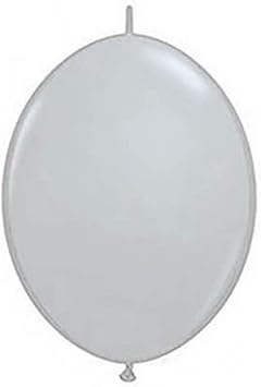 Qualatex Latex Balloons 44567-Q Quicklink, 12", Gray