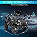 Hikole Battery Operated Car for Kids with Parent Remote Control, 12V 7AH Electric Ride On Cars w/LED Lights, Bluetooth, Music, 2WD and Safety Belt- Drivable Truck for Boys Girls Age 3-8, Black