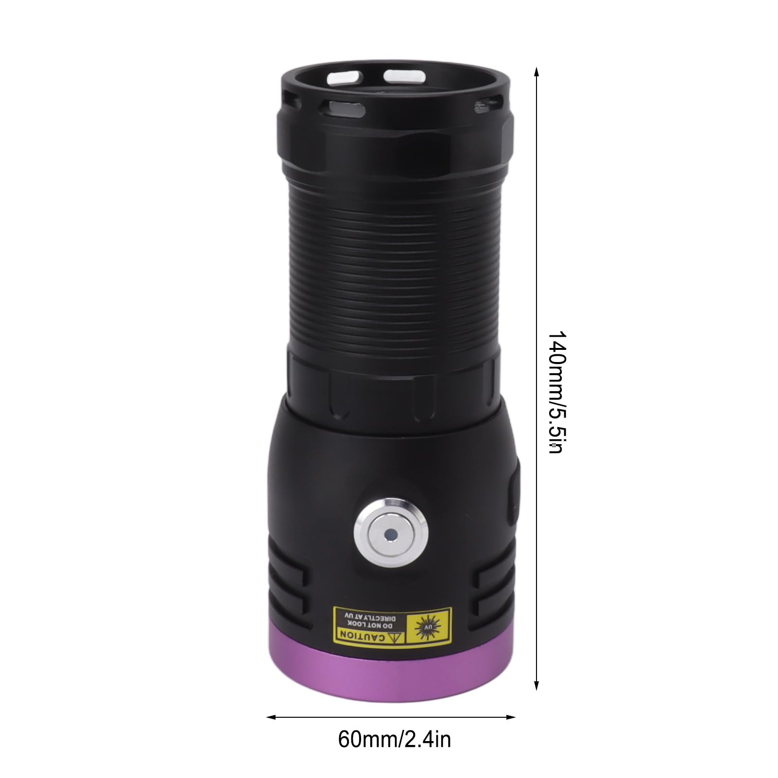 Linterna De Luz Negra Recargable De 80 W con LED De 365 NM, Ideal para Detección De Orina De Mascotas Y Exploración De Minerales
