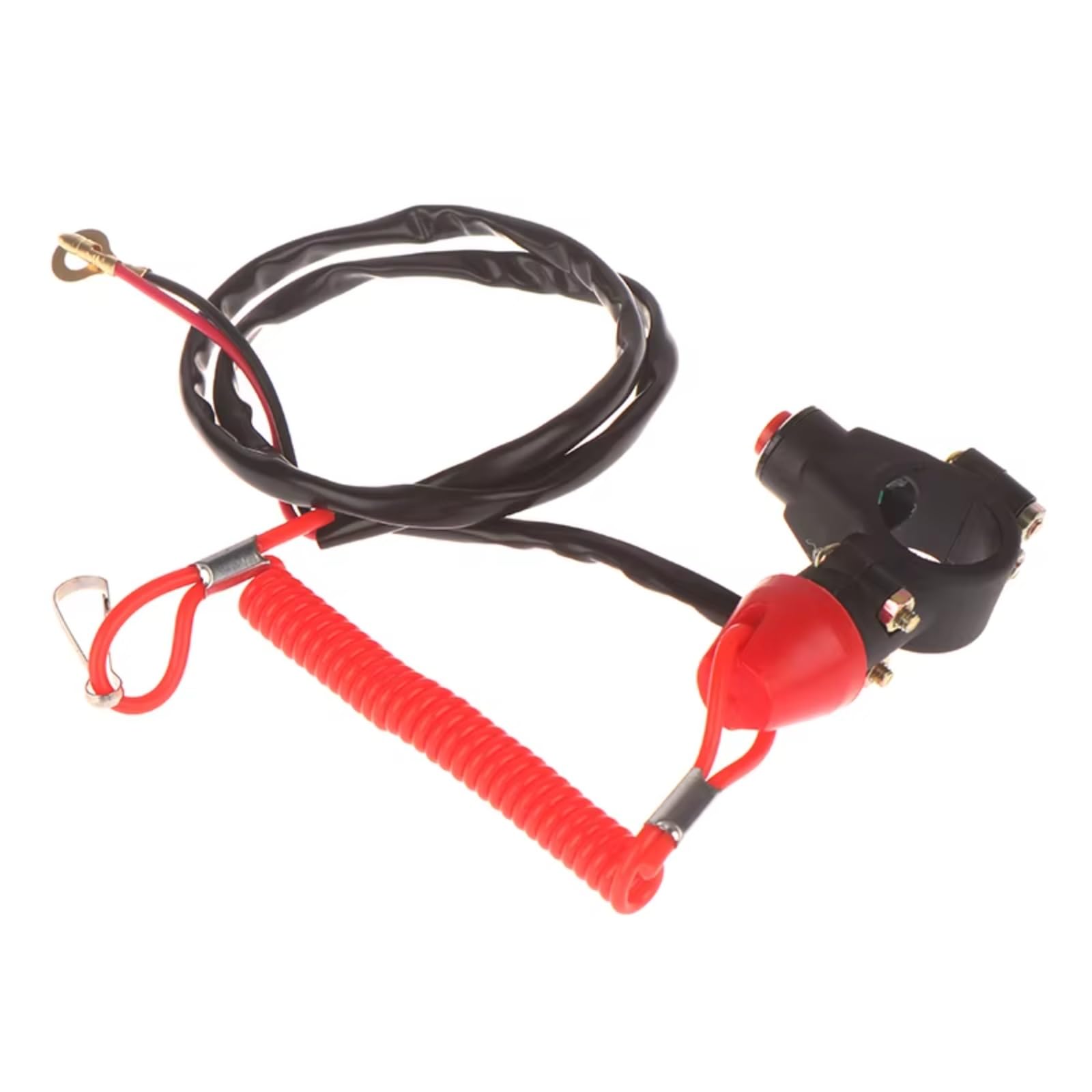 Moto puesta en marcha Interruptor 7/8 Pulgada 22mm Interruptor Parada Emergencia Para Motor Motocicleta Botón Pulsador ATV Barco Cordón Amarre Piezas Accesorios