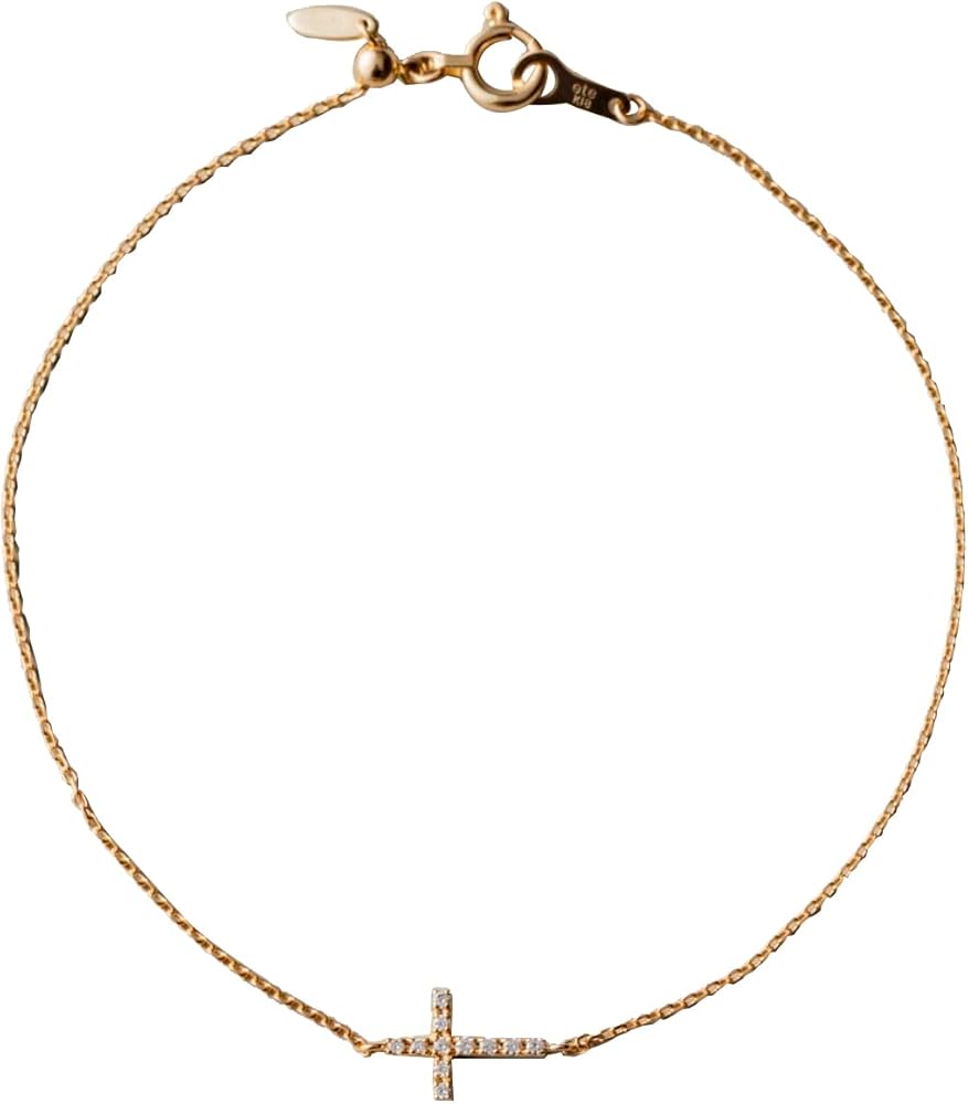 ete K1BYG ダイヤモンド ブレスレット イエローゴールド Amazon | (エテ) ete K18YG クロス ダイヤモンド ブレスレット 250212