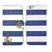 iPhone 6 Plus Case, iPhone 6s Plus Case, TabPow Navy Blue Stripes Anchor Flip Wallet PU Leather Case [with Card Slots & Magnetic Flap Closure] Stand Case Cover For Apple iPhone 6 Plus / iPhone 6s Plus (5.5 inch)
