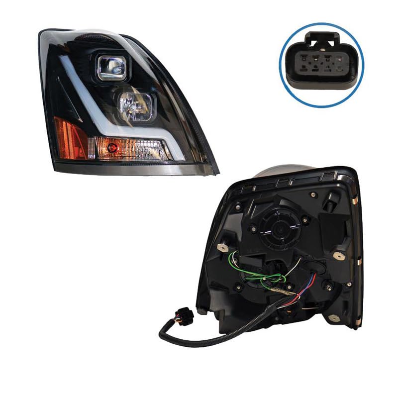Amazon.com: Automann Headlamp LH Projector w/LED Bar 564.96016LB