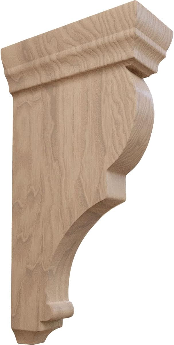 Ekena Millwork CORW02X05X10RJGM Medium Rojas Wood Corbels, 2 1/2"W x 5 1/2"D x 10"H, Mahogany
