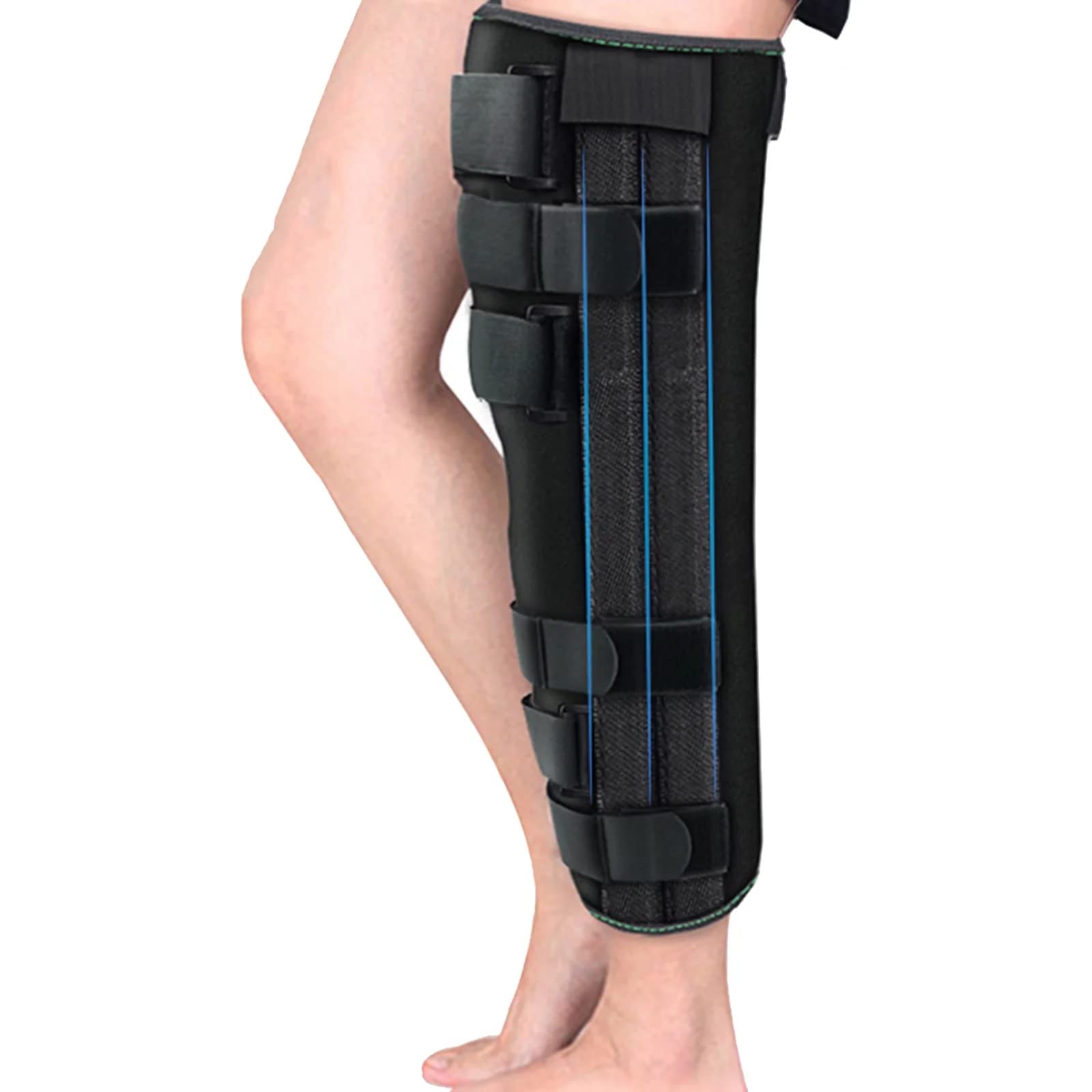 Attelle de fixation du genou pour immobilisation et convalescence