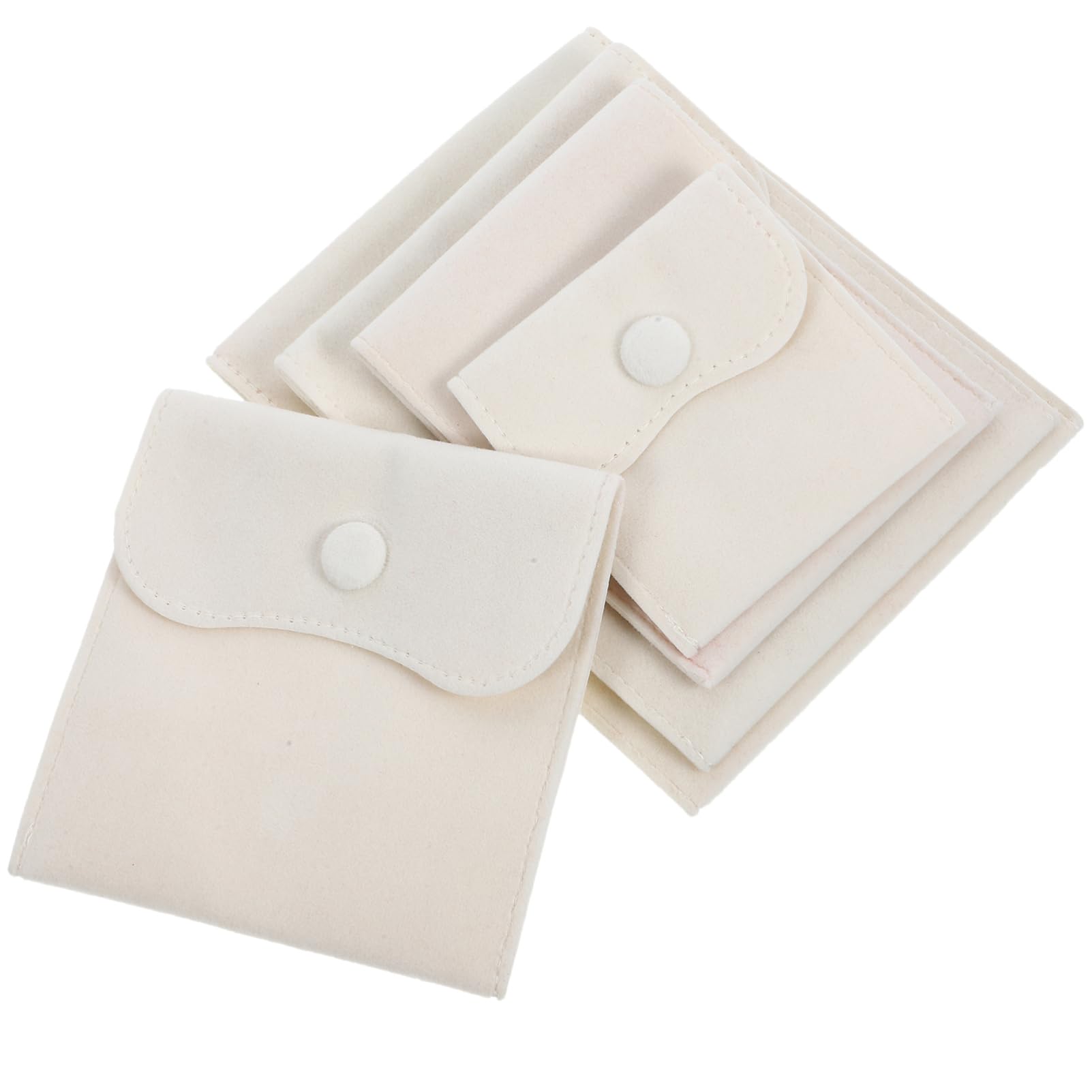 PLAFOPE Compact Jewelry Pouches 15 Pack Small Pouches for Necklace Earrings for Travel