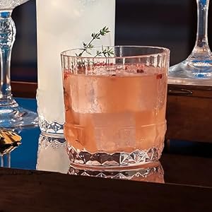 Bormioli Rocco America 20s 1025 oz Rocks Drink Drinking Glasses Clear Set of 4