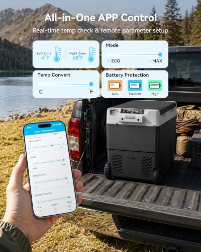 Feelfunn 61QT Dual Zone Portable Freezer