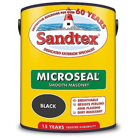 Sandtex Ultra Smooth Masonry Paint - Black Cover