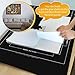 Portable Puzzle Mat Roll Up - with 9 Glue Sheets, Sorting Trays, Hand Pump, Inflatable Tube, and Storage Bag - Perfect for Kids and Adults (Black, 1500pcs)