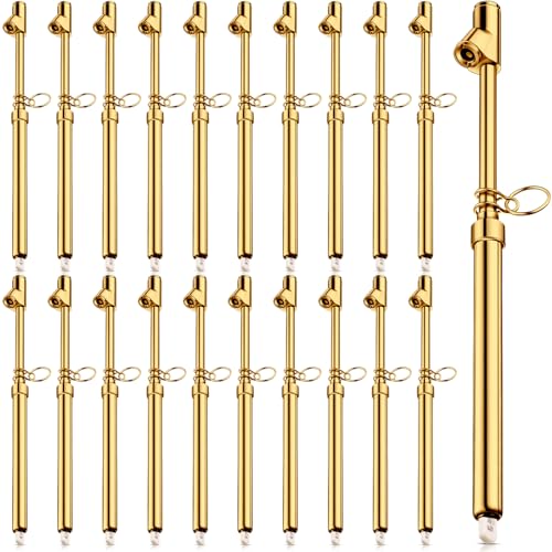 Tallew 20 Pack Dual Head Tire Pressure Gauge Heavy Duty Air Pressure Tire Gauge for Auto Truck Car RV Van Gage Range 10-150PSI, 1-10Bar (Gold)