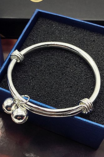 925 Sterling Silver Bells Bracelet Fashion Bracelet Popular Beautiful Men And Women Smooth Sliding Bracelet With Jewelry Gift
