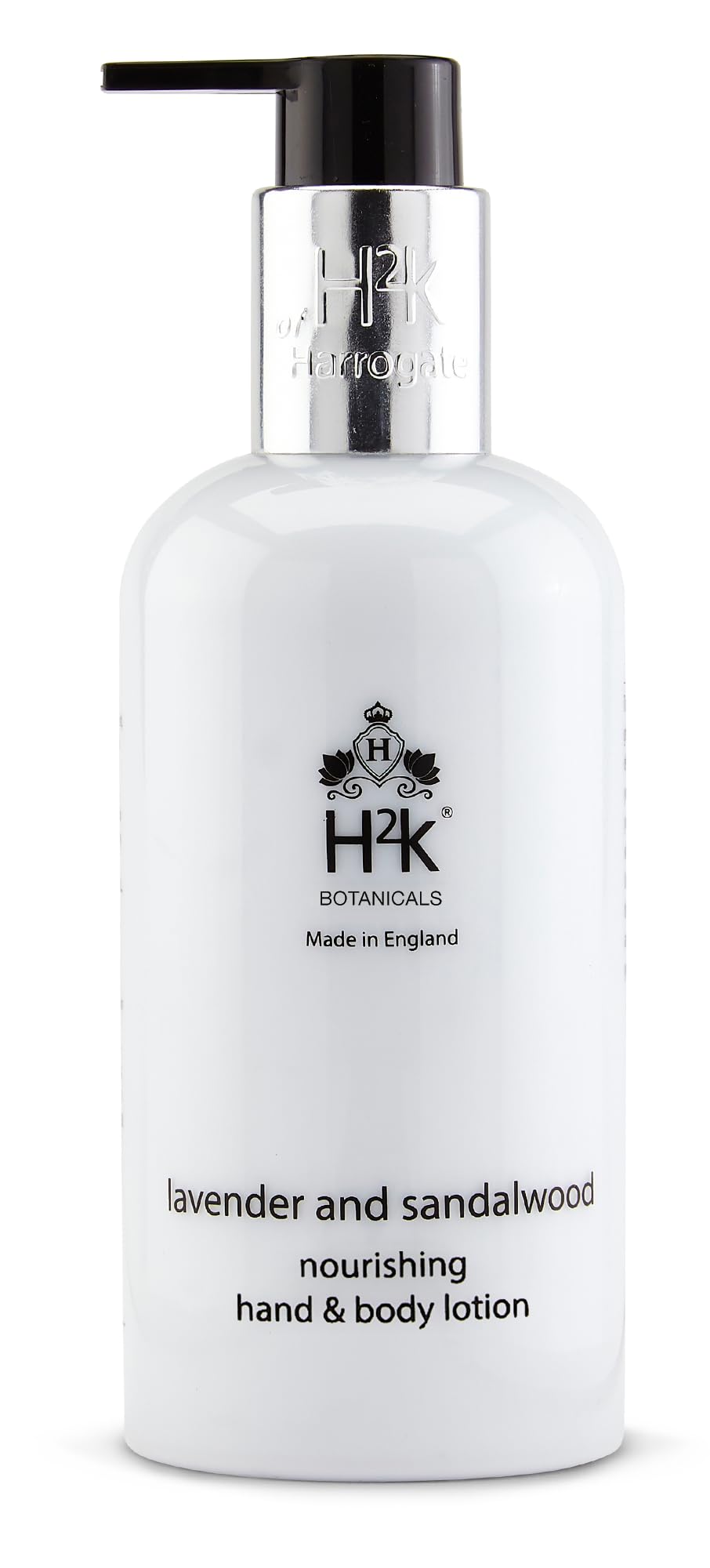 Moisturising Nourishing Hand and Body Lotion, Lavender and Sandalwood Scented (250ml) by H2K Botanicals, 250 ml (Pack of 1)