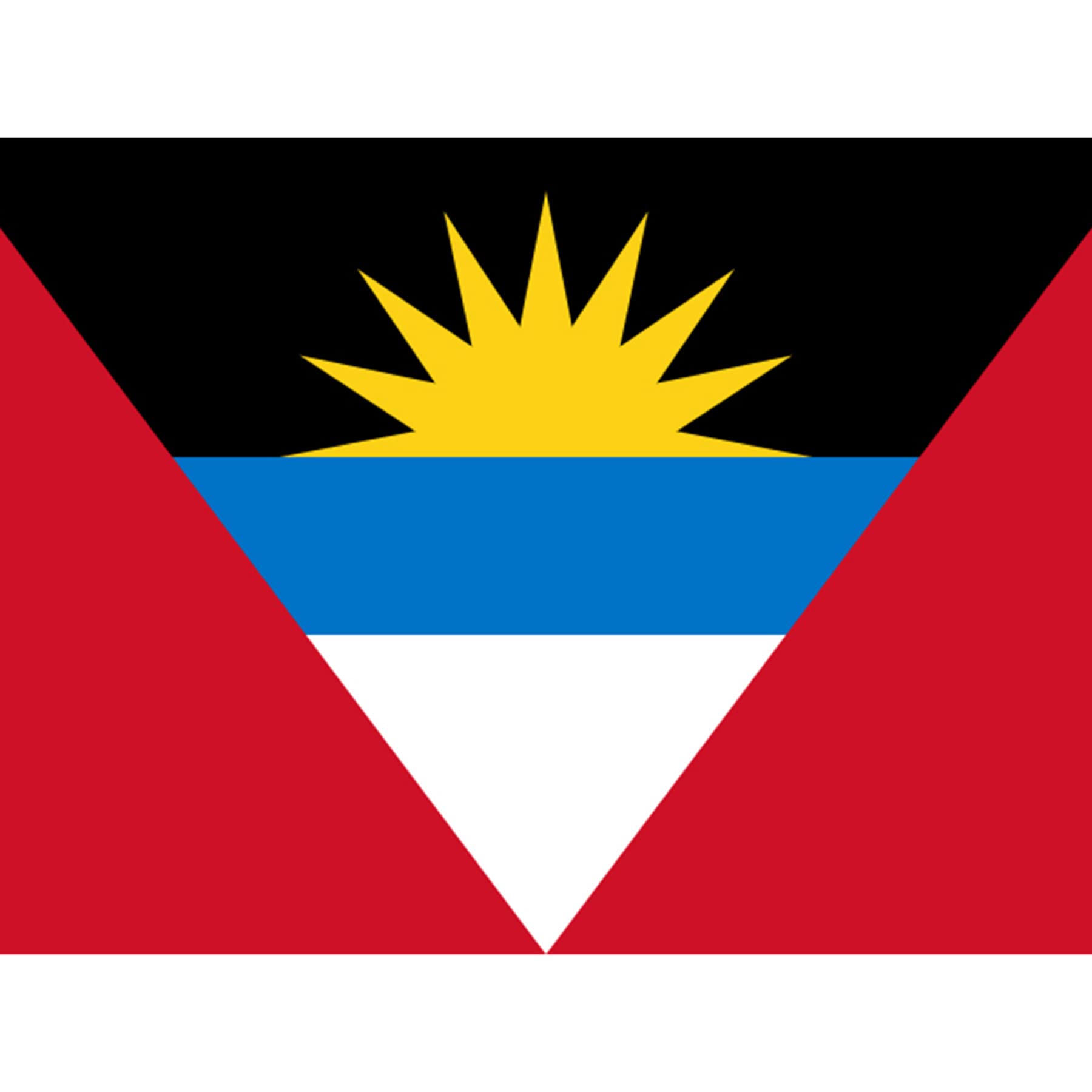 Artery8 Antigua and Barbuda National Flag Patriotic Vexillology World Flags Country Region Poster Unframed Wall Art Print Poster Home Decor Premium